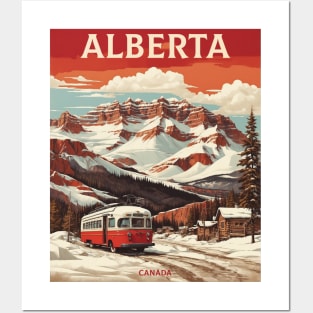 Alberta Canada Vintage Poster Tourism Posters and Art